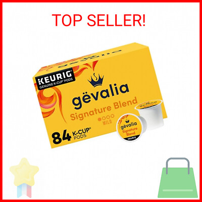 #ad Gevalia Signature Blend Mild Light Roast K Cup Coffee Pods 84 ct Box $47.41