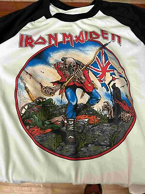#ad Iron Maiden The Trooper World Piece Tour 83 Raglan S to 3XL $39.99