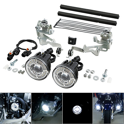 #ad LED Foglights Clear Attachment Kit Fit For Honda Goldwing GL1800 1800 2018 2023 $199.80