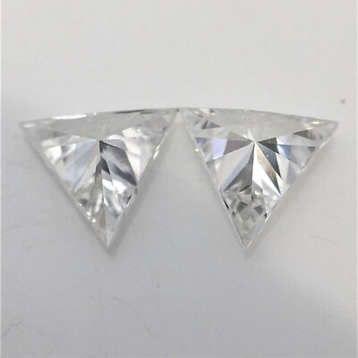 #ad 2pc Diamond white D color Trangle cut with VSS1 Certificate Loose Gemstone $156.00