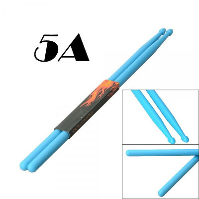 #ad Nylon Stick One Pair 5A Drumsticks Nylon Tips Drum Sticks Blue $7.12