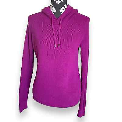 #ad Ralph Lauren Purple Hoodie Sweater Thermal Women#x27;s Size M Hoodie 100% Cotton $16.00