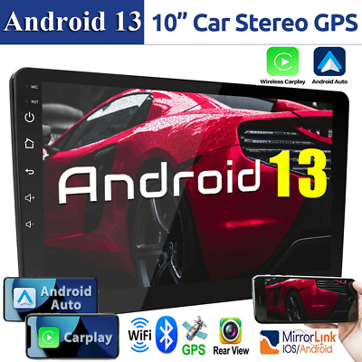 #ad Android 13 Carplay GPS Navi WiFi 10.1quot; Double 2Din Touch Screen Car Stereo Radio $61.68