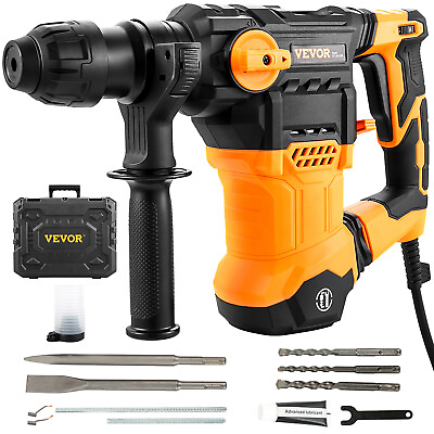 #ad VEVOR Electric Rotary Hammer Drill 1500W SDS Plus 1 1 4quot; Chipping Hammer Drill $70.99