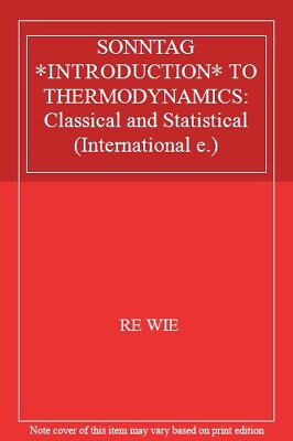 #ad Introduction to Thermodynamics: Classical and Statistical By Ric $75.00
