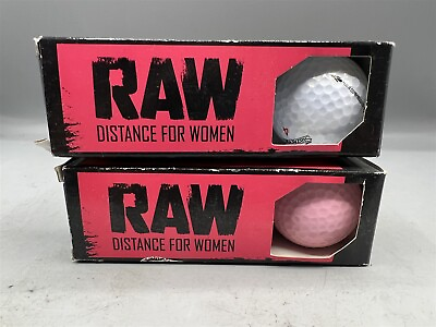 #ad RAW DISTANCE FOR WOMEN GOLF BALLS 3 PACK WHITE amp; 3 PACK PINK SLAZENGER $14.95
