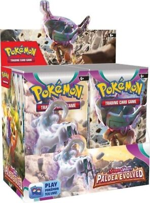 #ad Scarlet and Violet Paldea Evolved Booster Box Pokemon New Factory Sealed $104.88