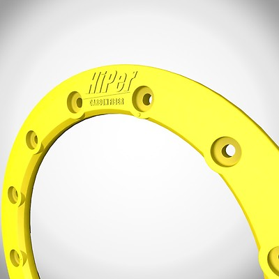 #ad Hiper Wheels CF1 Tech 3 Wheel Rim Replacement Beadlock Ring 9 Inch 9quot; Yellow $47.95