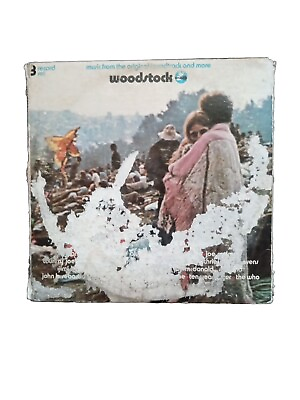 #ad Woodstock Vintage 3 LP Vinyl Album 1970 First Pressing By Cotillion Records $100.00