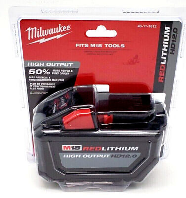 #ad Milwaukee 48 11 1812 M18 RedLithium High Output HD 12.0 Battery 1 Pack $140.00