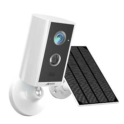 #ad Wireless Solar Battery Powered Wifi Home Security Camera System Outdoor Pan Tilt $33.99